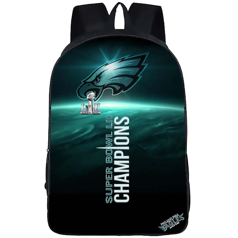 17" 3D Philadelphia Eagles Backpack|NFL Eagles Backpacks for School|Laptop Backpack Men Women