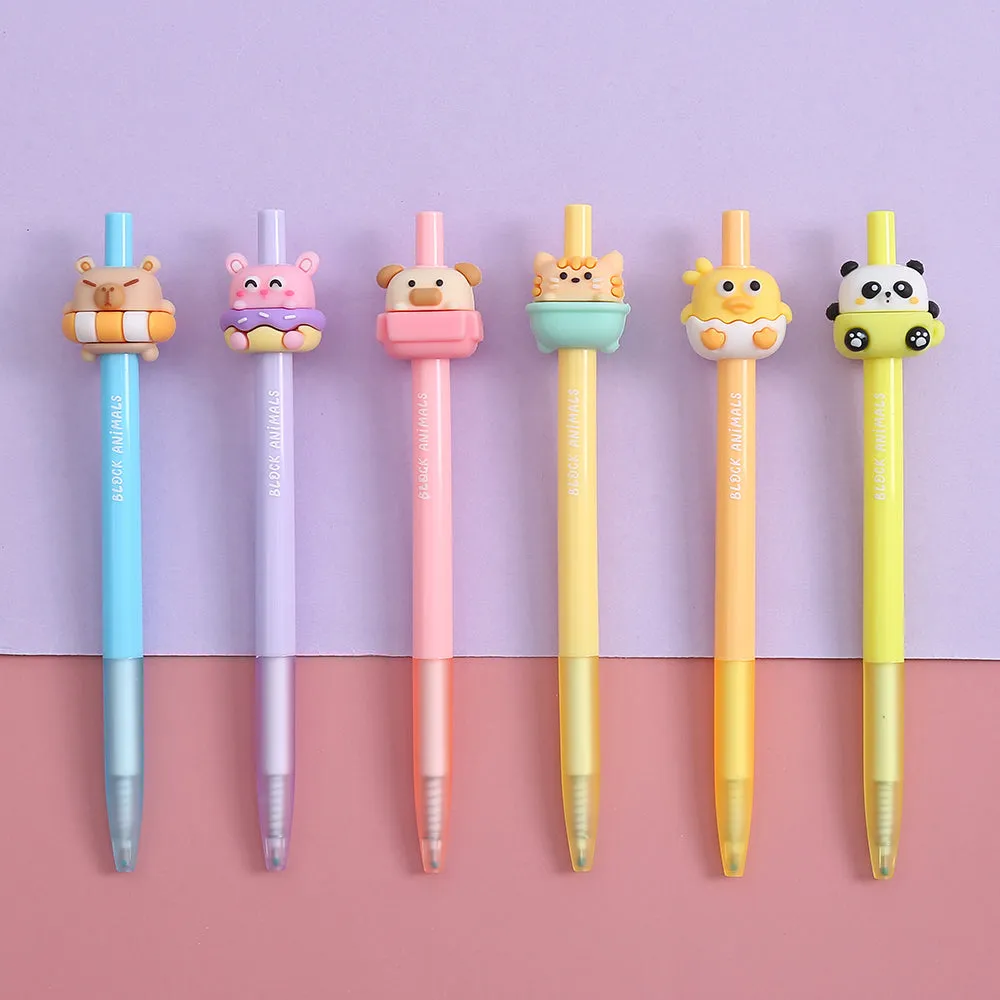 22652 ADORABLE ANIMALS RETRACTABLE GEL PEN-36