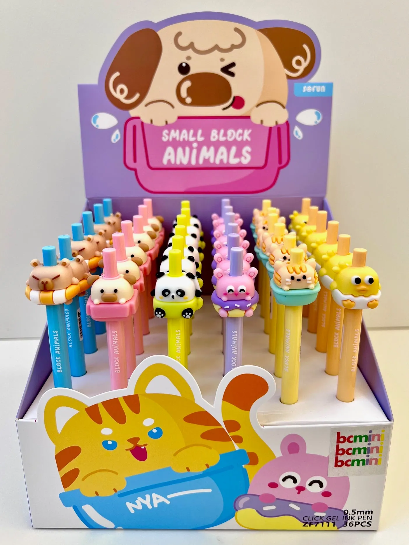 22652 ADORABLE ANIMALS RETRACTABLE GEL PEN-36