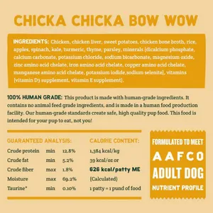 A Pup Above Friendly Grains Chicken Chicka Chicka Bow Wow Gently Cooked Dog Food