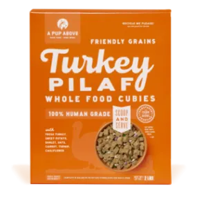 A Pup Above Friendly Grains Turkey Pilaf Cubies Dog Food 2 lbs