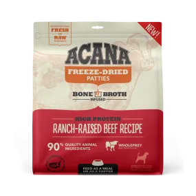 Acana Freeze-Dried Food Ranch-Raised Beef Recipe Patties for Dogs