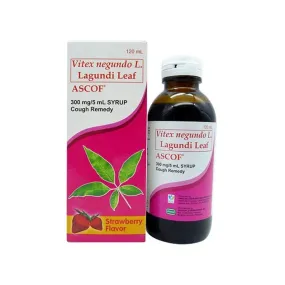 Ascof Syrup Strawberry 300mg 120ml