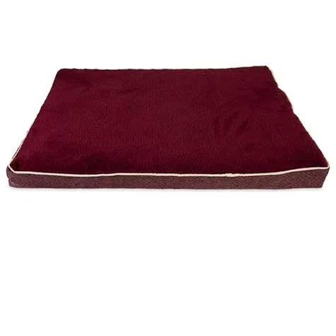 Aspen Pet Burgundy Orthopedic Pet Bed