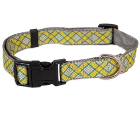 Aspen Pet Yellow Plaid Small Dog Collar