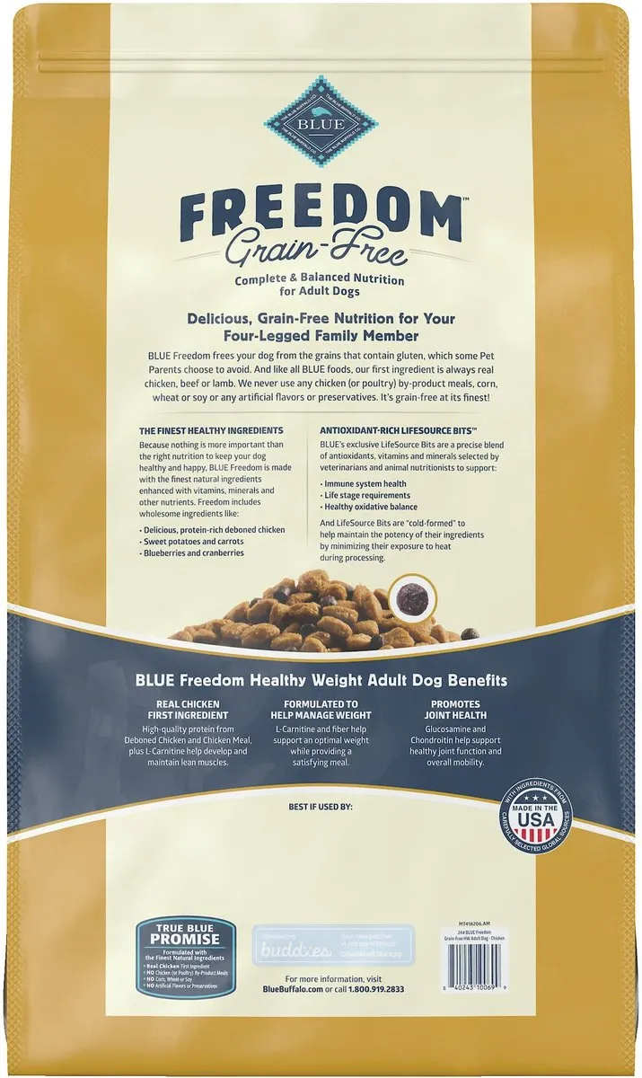 Blue Buffalo Freedom Healthy Weight Adult Grain-Free Chicken & Potatoes Dry Dog Food