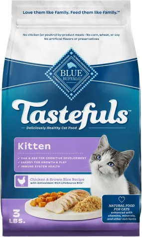 Blue Buffalo Tastefuls Kitten Chicken Recipe Dry Cat Food