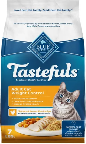 Blue Buffalo Tastefuls Weight Control Natural Chicken Adult Dry Cat Food