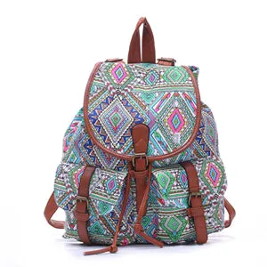 bookbags for School Drawstring Bag Animal Designer back packs Elephant Printing Backpacks Canvas Rucksack Female Travel L834