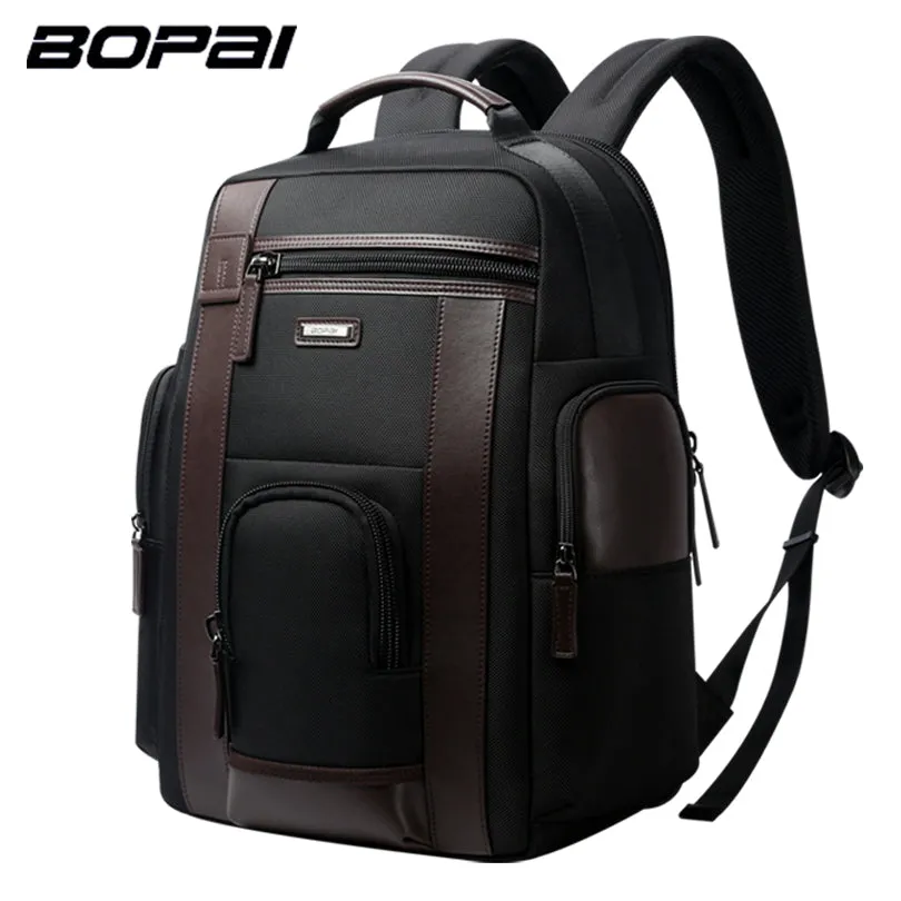 BOPAI Multifunction Large Capacity Laptop Backpack Anti Theft Fashion Men Shoulders Bag Travel Backpack Waterproof Drop Shipping