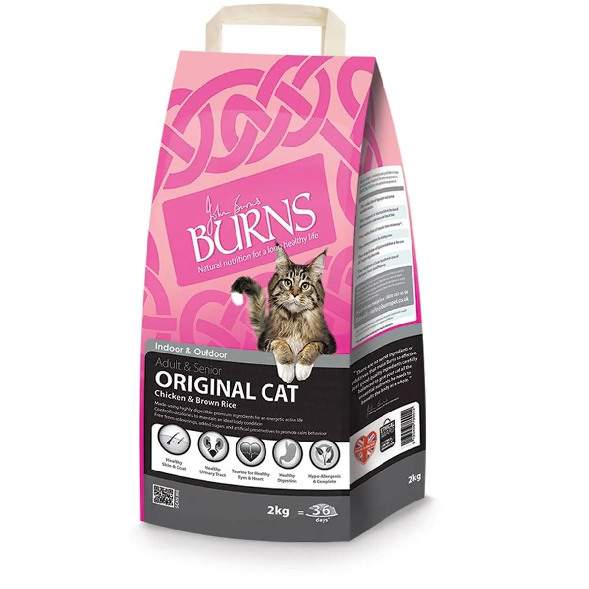 Burns Original | Dry Cat Food | Adult | Chicken & Brown Rice - 2kg