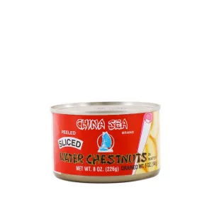 China Sea Peeled Sliced Water Chestnuts in Water 8oz