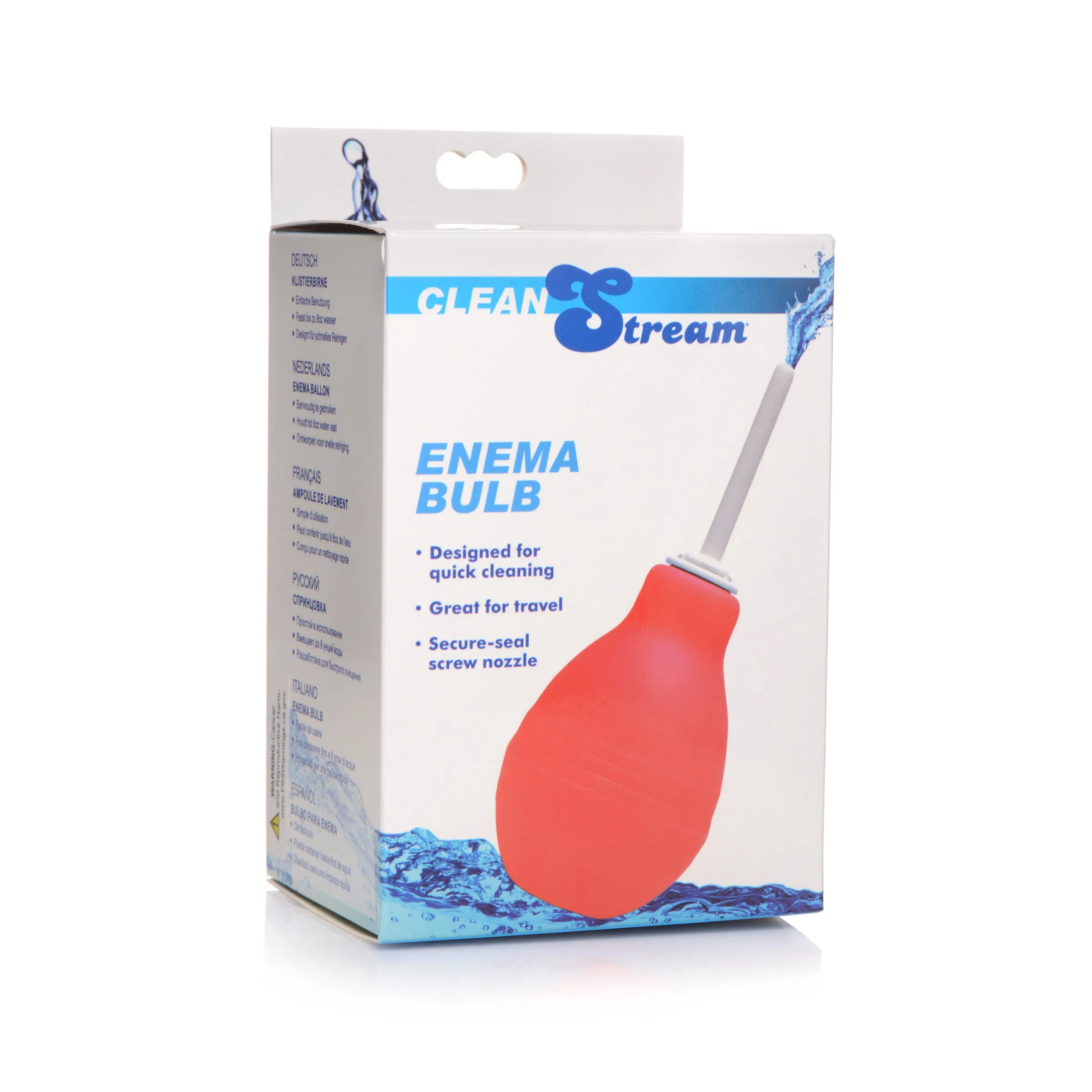 CleanStream Enema Bulb Red