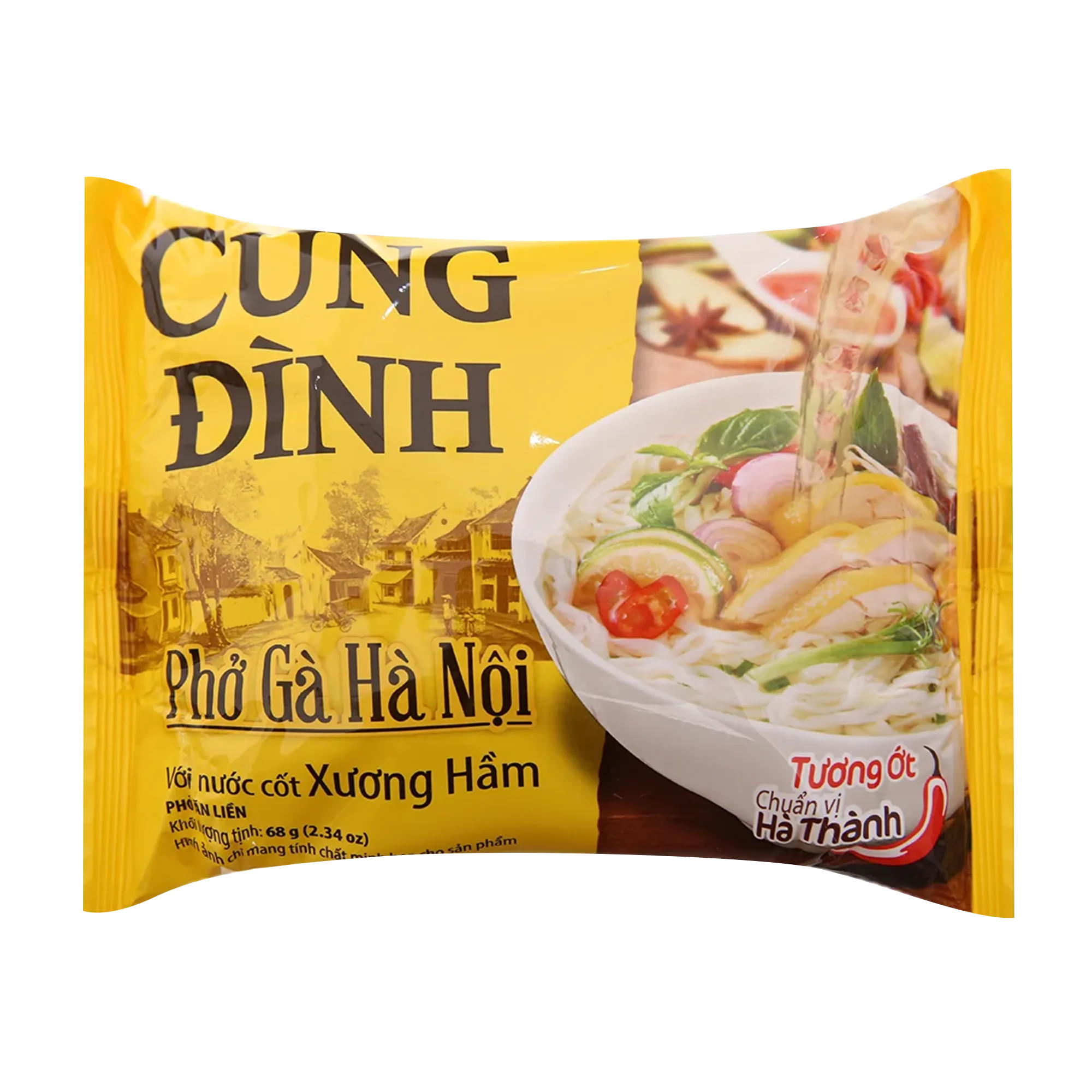 Cung Dinh Rice Noodle Chicken Flavour Bag 68g - Pho Ga