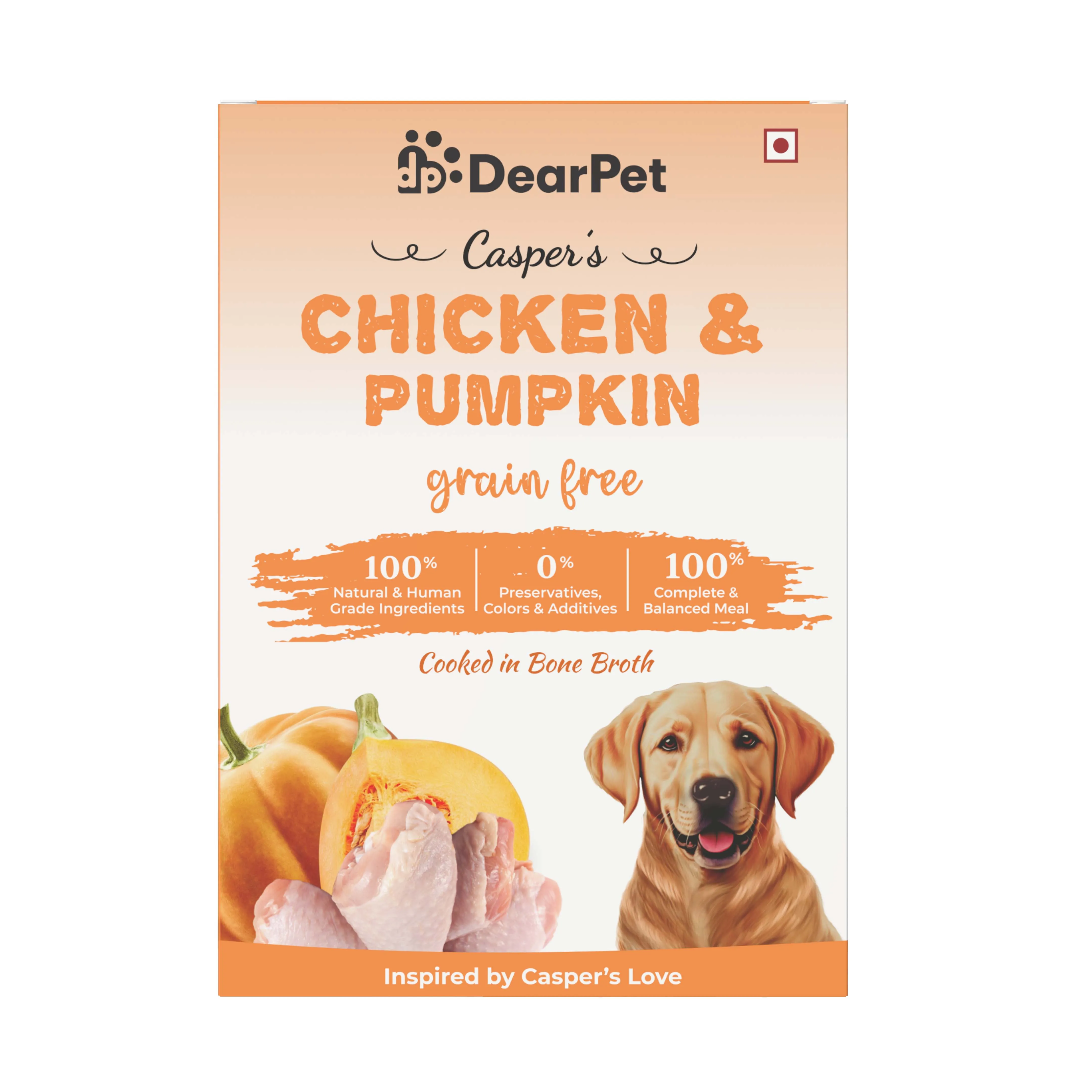 DearPet Grain-Free Chicken and Pumpkin Dog Food