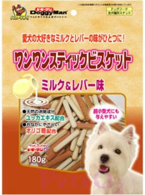 Doggyman Chicken Liver & Milk Stick Biscuit 180g