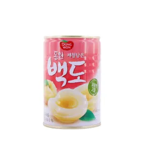 Dongwon Canned White Peach 14.1oz