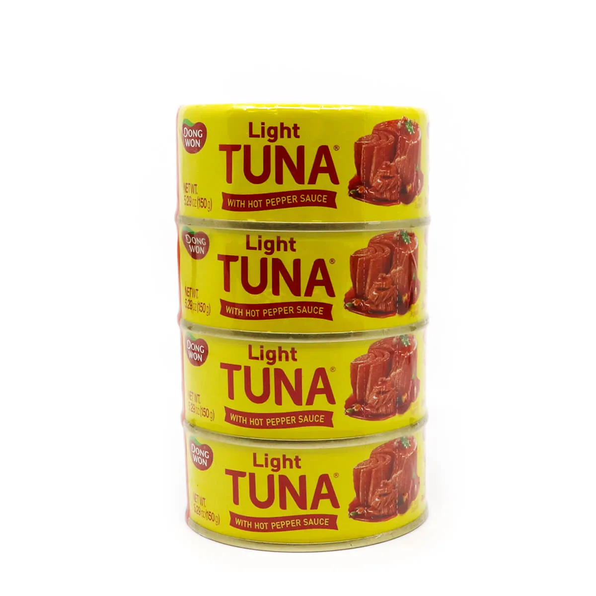 Dongwon Tuna with Hot Pepper Sauce 4 Cans, 21.2oz