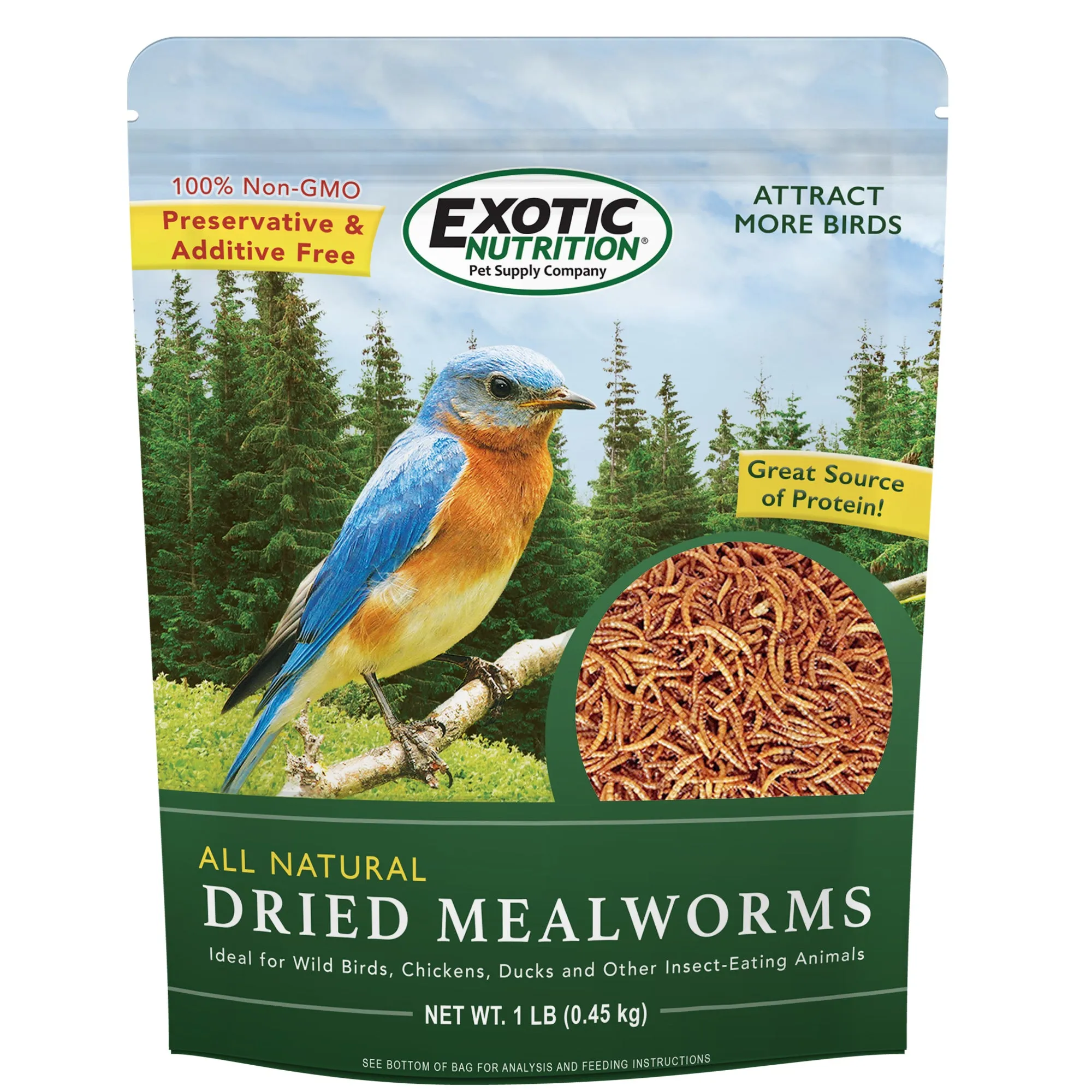 Dried Mealworms 1 lb.