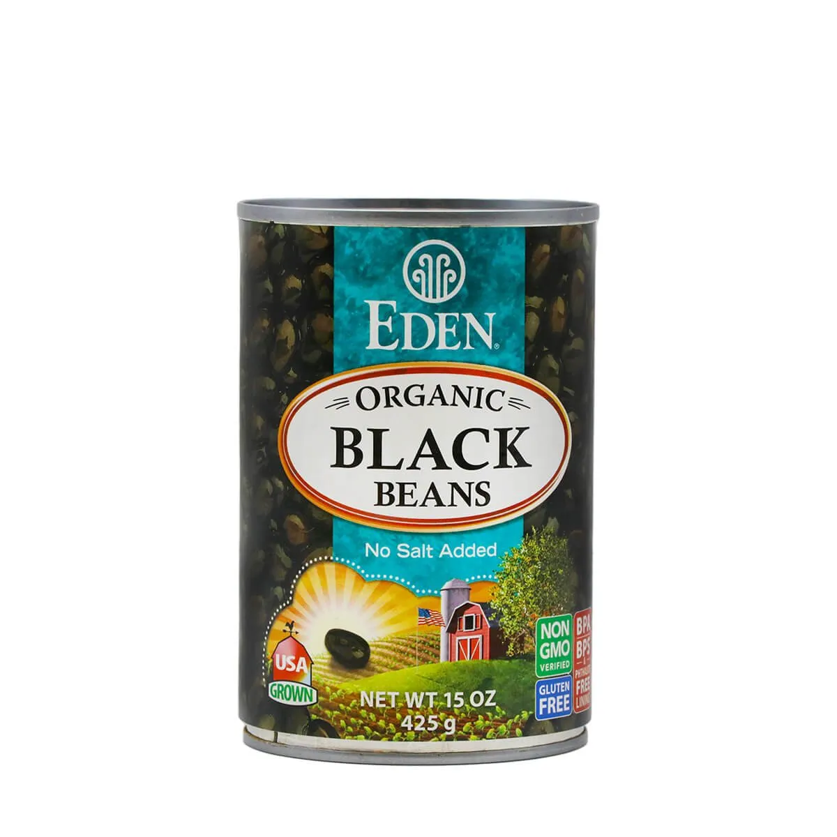 Eden Organic Black Beans No Salt Added 15oz