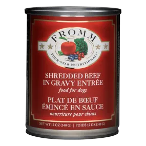 Fromm Four-Star Shredded Beef Entree Canned Dog Food 12oz