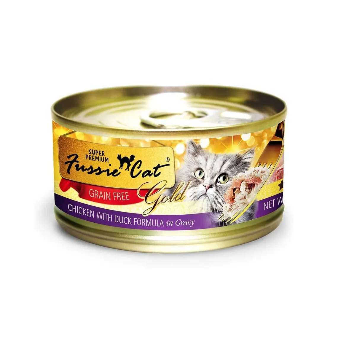 Fussie Cat Gold Label Grain Free Shredded Canned Cat Food