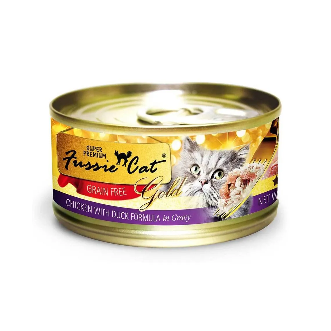 Fussie Cat Gold Label Grain Free Shredded Canned Cat Food