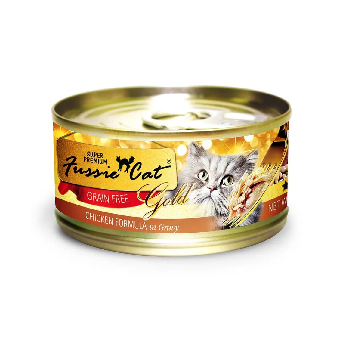 Fussie Cat Gold Label Grain Free Shredded Canned Cat Food