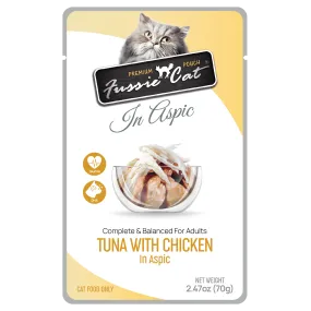 Fussie Cat Premium Pouch Tuna with Chicken in Aspic Cat Food