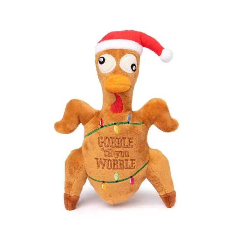 Gobble Til You Wobble Turkey Dog Toy