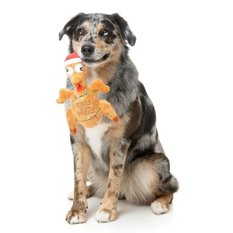 Gobble Til You Wobble Turkey Dog Toy