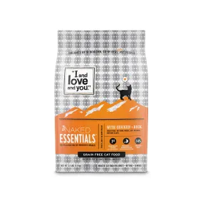 I AND LOVE AND YOU NAKED ESSENTIALS GRAIN-FREE DRY CAT FOOD: NATURAL, WHOLESOME KIBBLE IN CHICKEN   DUCK AND SALMON   TROUT FLAVORS