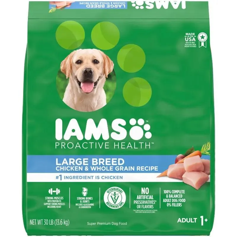 IAMS Large Breed Dog Food 30 lb Bag