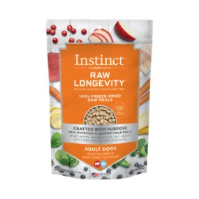 Instinct Dog Food Raw Longevity Freeze Dried Beef & Cod Recipe  9.5oz