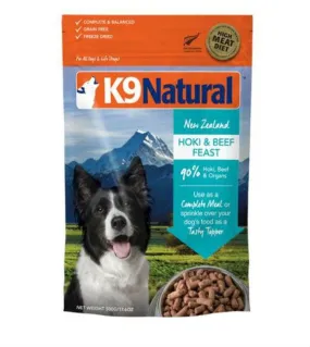 K9 Natural Freeze Dried Hoki And Beef Feast Dry Dog Food