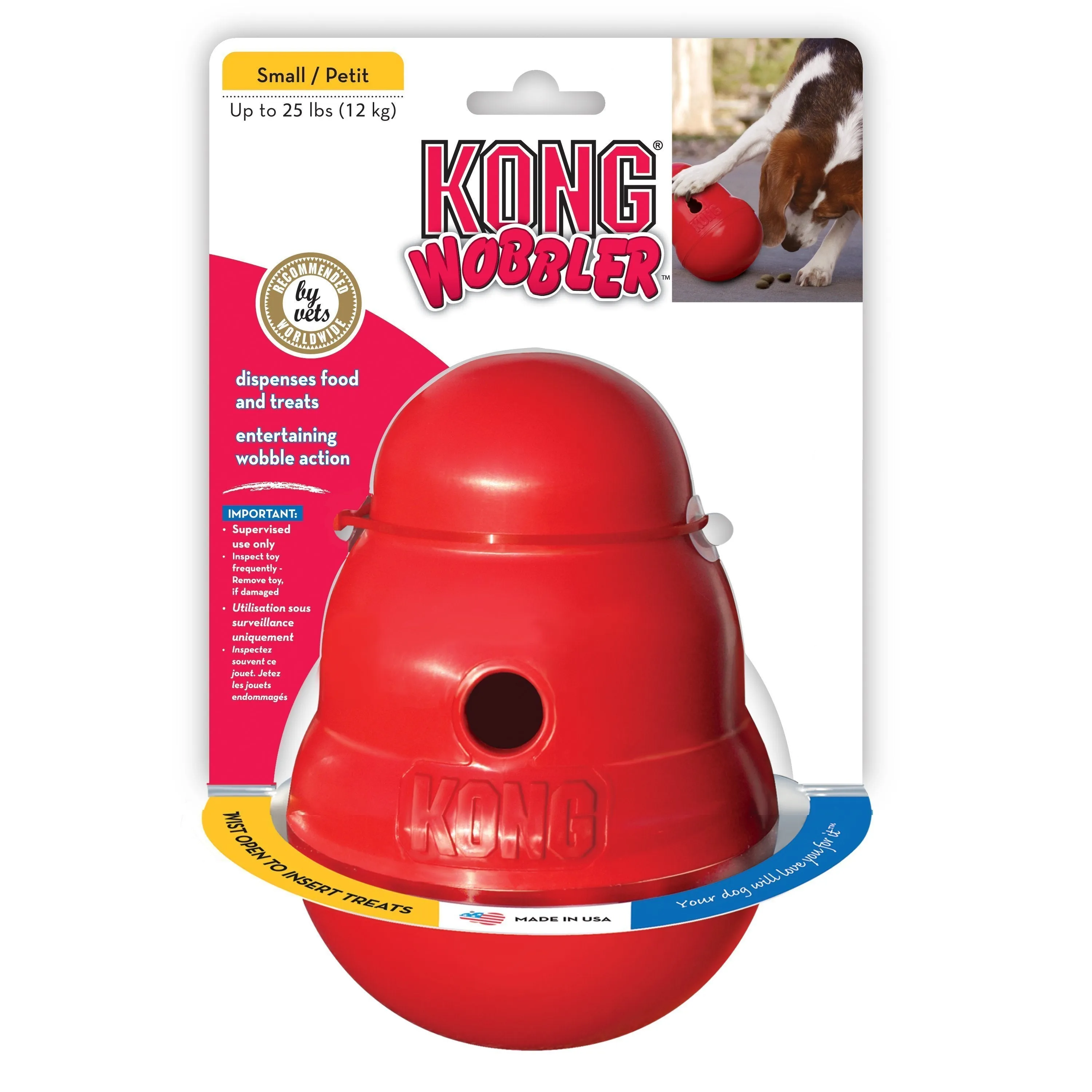 KONG Wobbler Small Dog Toy