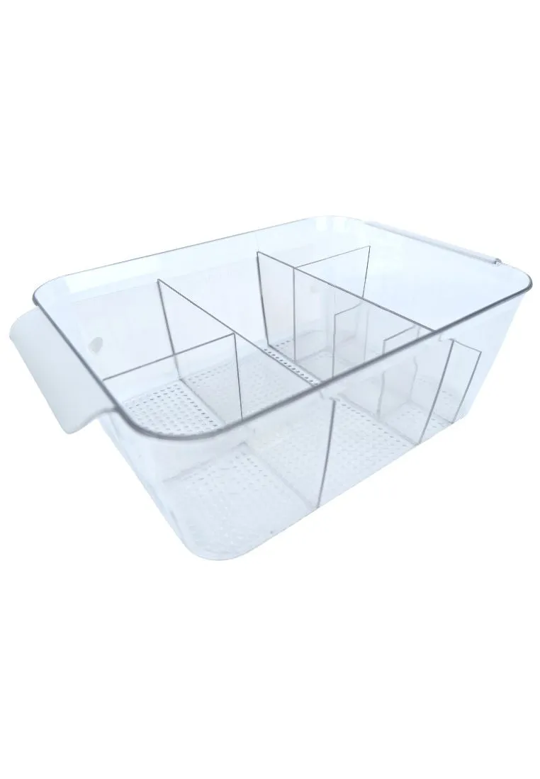 Landmark Multi-purpose Bin With Dividers - Clear