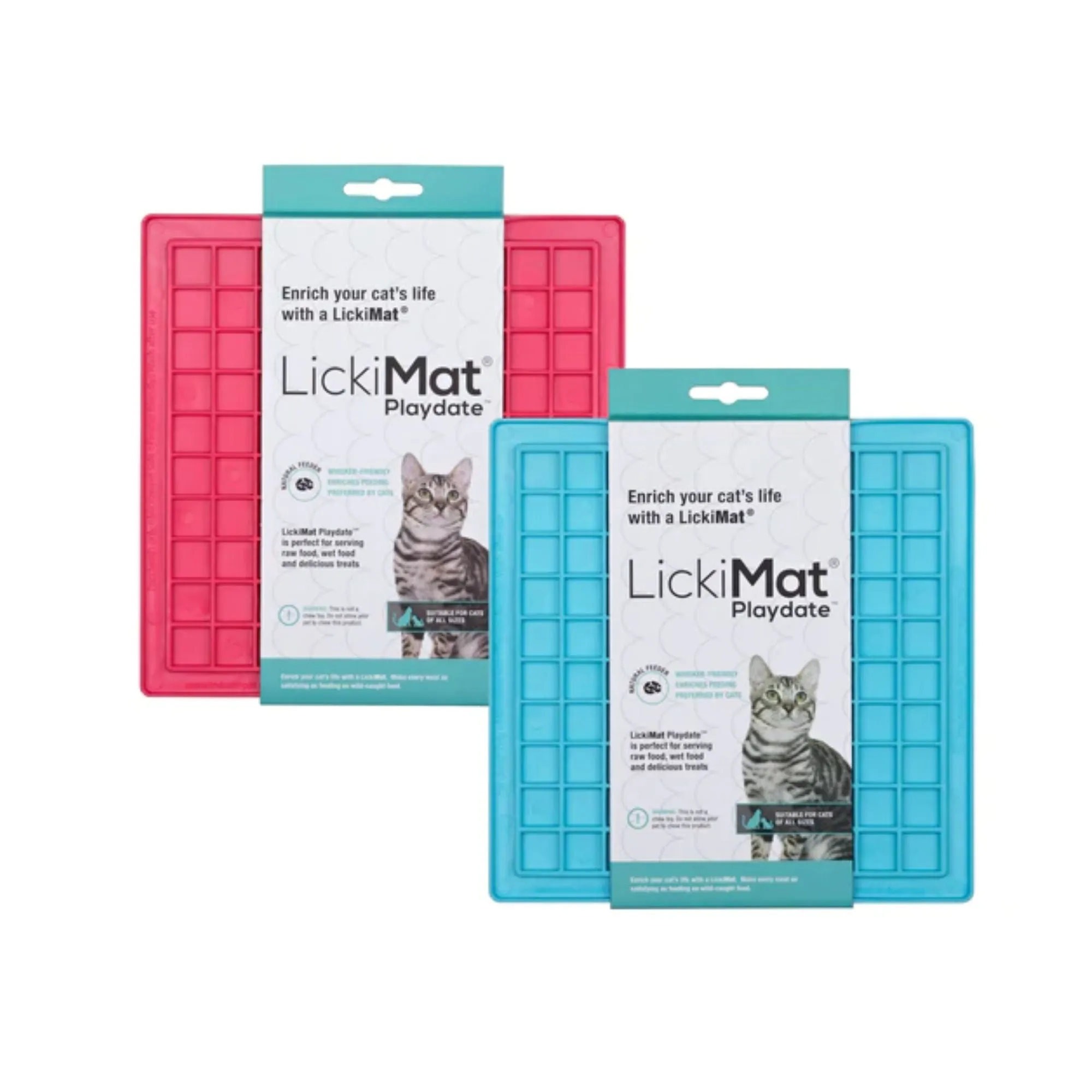 LickiMat Classic Playdate Cat Slow Feeder Boredom Buster