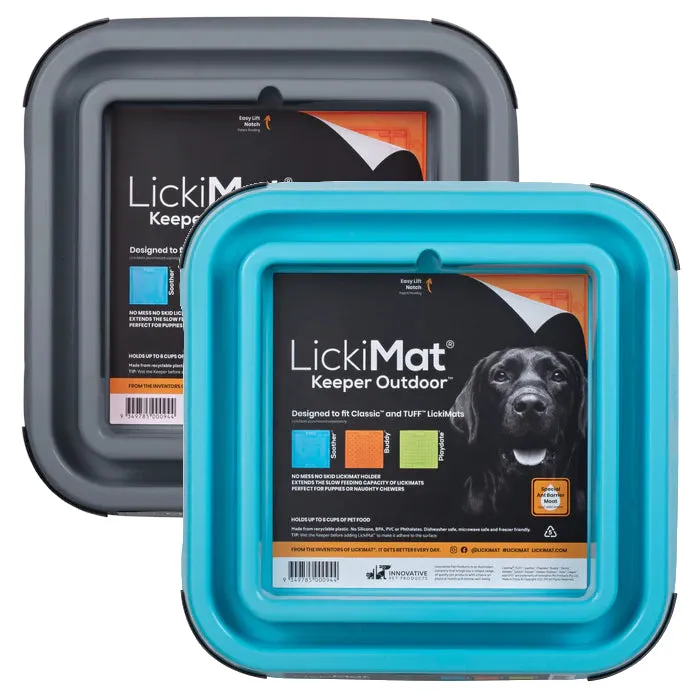 LickiMat Outdoor Keeper Dog Lick Mat Bowl 2 Colours