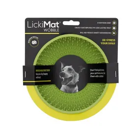 LickiMat Wobble Slow Feeder Dog Bowl Green