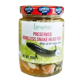 Longdan Preserved Boneless Snake Head Fish 200g