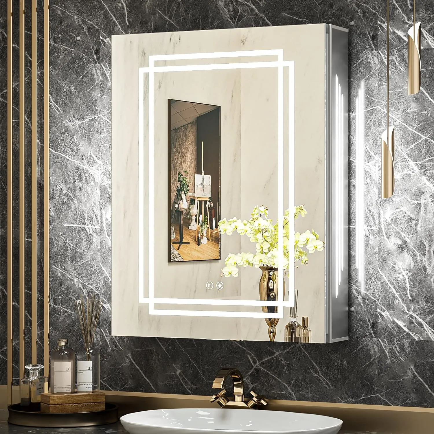 Medicine Cabinet Bathroom LED Vanity Mirror