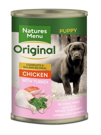 Natures Menu Original Dog Can Junior Chicken With Turkey 12 x 400g