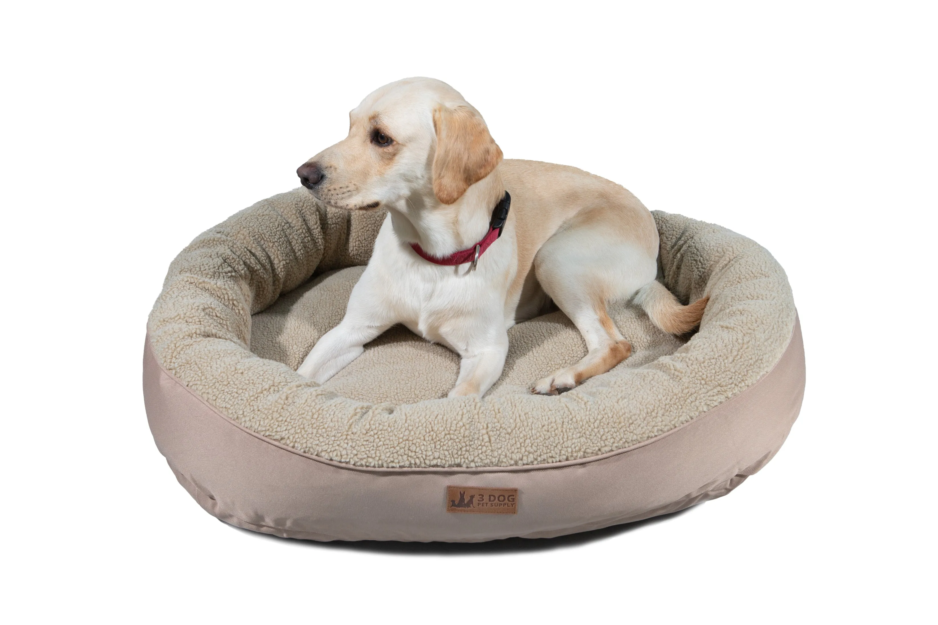 NEW! EZ-Wash Fleece Curler Dog Bed