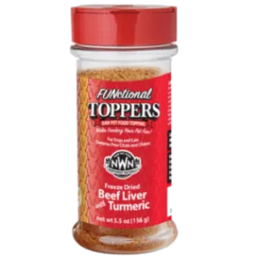 Northwest Naturals Freeze-Dried Beef Liver with Tumeric Topper Dog and Cat Food 5.5 oz