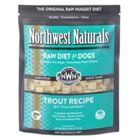 Northwest Naturals Raw Frozen Trout Nuggets Dog Food