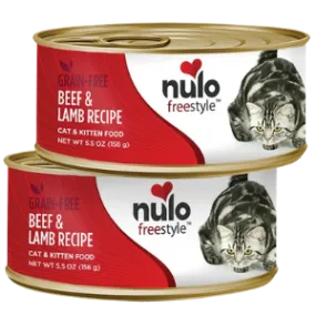 Nulo Freestyle Grain-Free Beef & Lamb Recipe Wet Cat Food, 5.5 oz