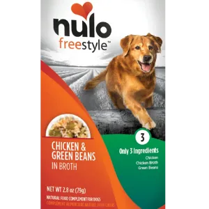 Nulo Freestyle Grain-Free Chicken & Green Bean in Broth Dog Food Topper, 2.8 oz