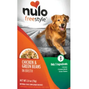 Nulo Freestyle Grain-Free Chicken & Green Bean in Broth Dog Food Topper, 2.8 oz