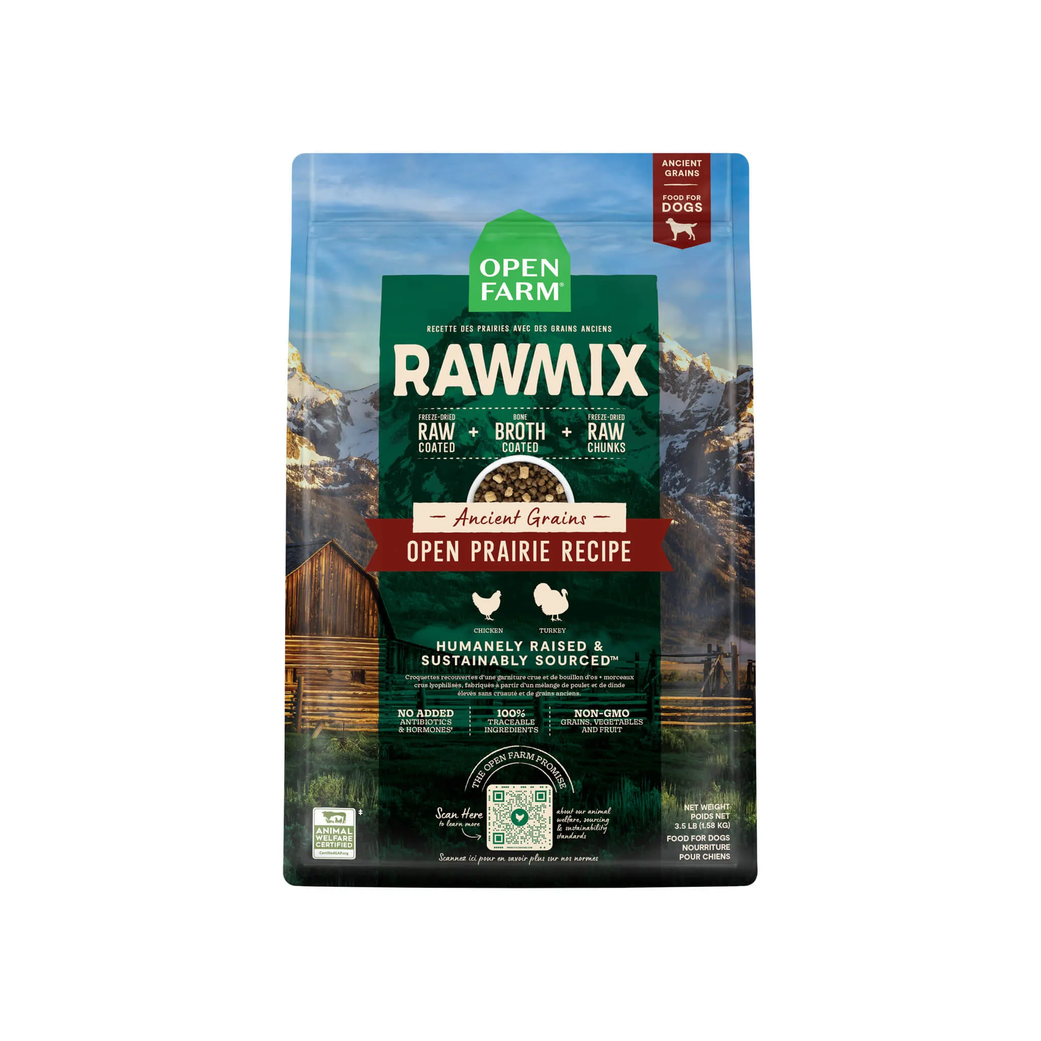 Open Farm Ancient Grains Rawmix Dry Dog Food